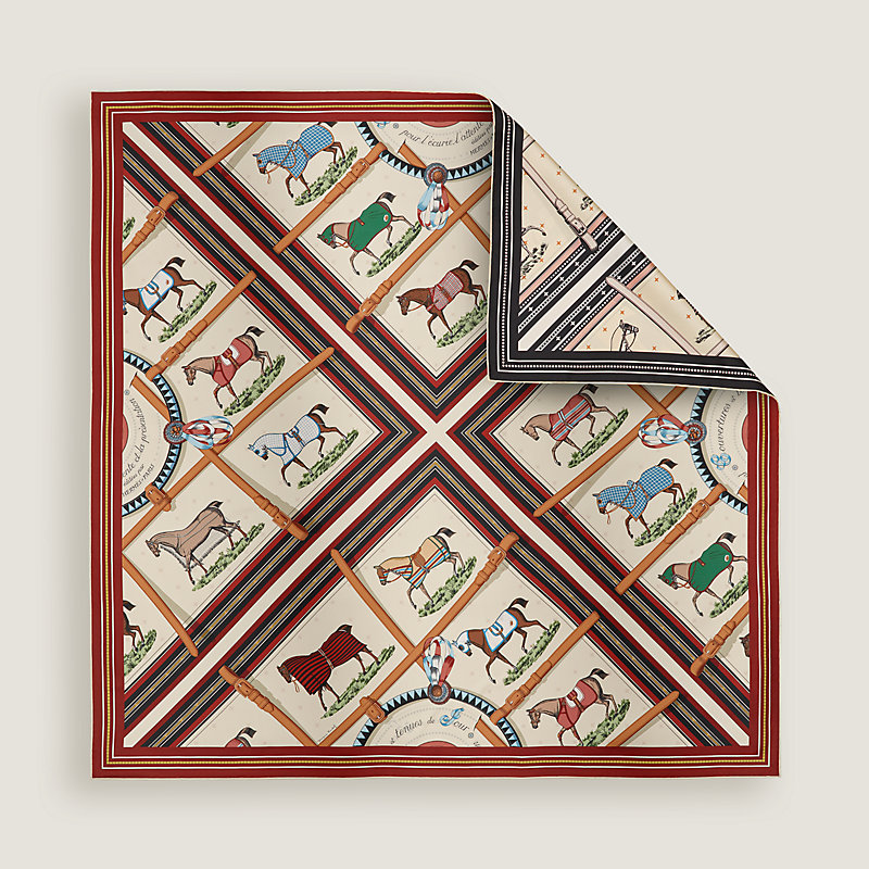 Lenço 90 dupla face Couvertures et Tenues de Jour Bandana | Hermès